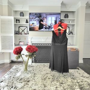 NWT Ann Taylor 100% Silk Little Black Dress Size 16